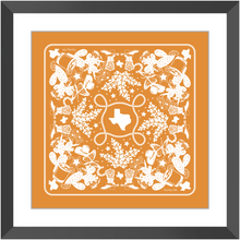 Load image into Gallery viewer, Texas Sun Framed Print Bandana Art - Indian Paintbrush
