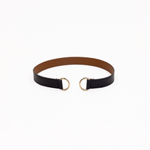 Load image into Gallery viewer, Loop Skinny Scarf Reversible Leather Belt