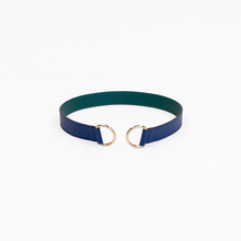 Load image into Gallery viewer, Loop Skinny Scarf Reversible Leather Belt