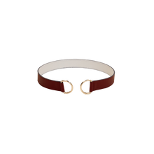 Load image into Gallery viewer, Loop Skinny Scarf Reversible Leather Belt