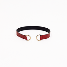 Load image into Gallery viewer, Loop Skinny Scarf Reversible Leather Belt
