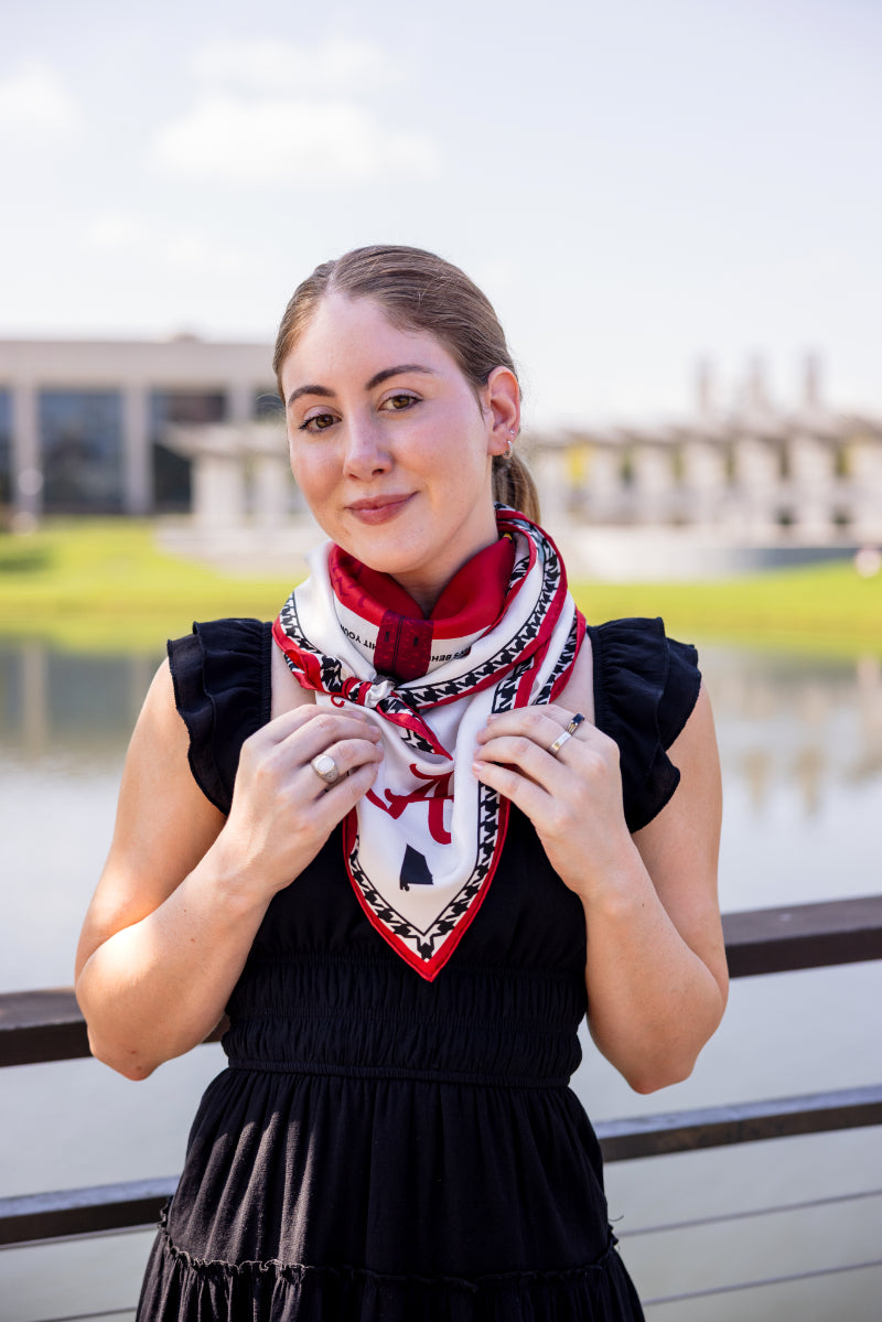 Alabama Crimson Tide Saturday Scarf Saturday Silks Alabama Crimson Tide Saturday Scarf Saturday Silks