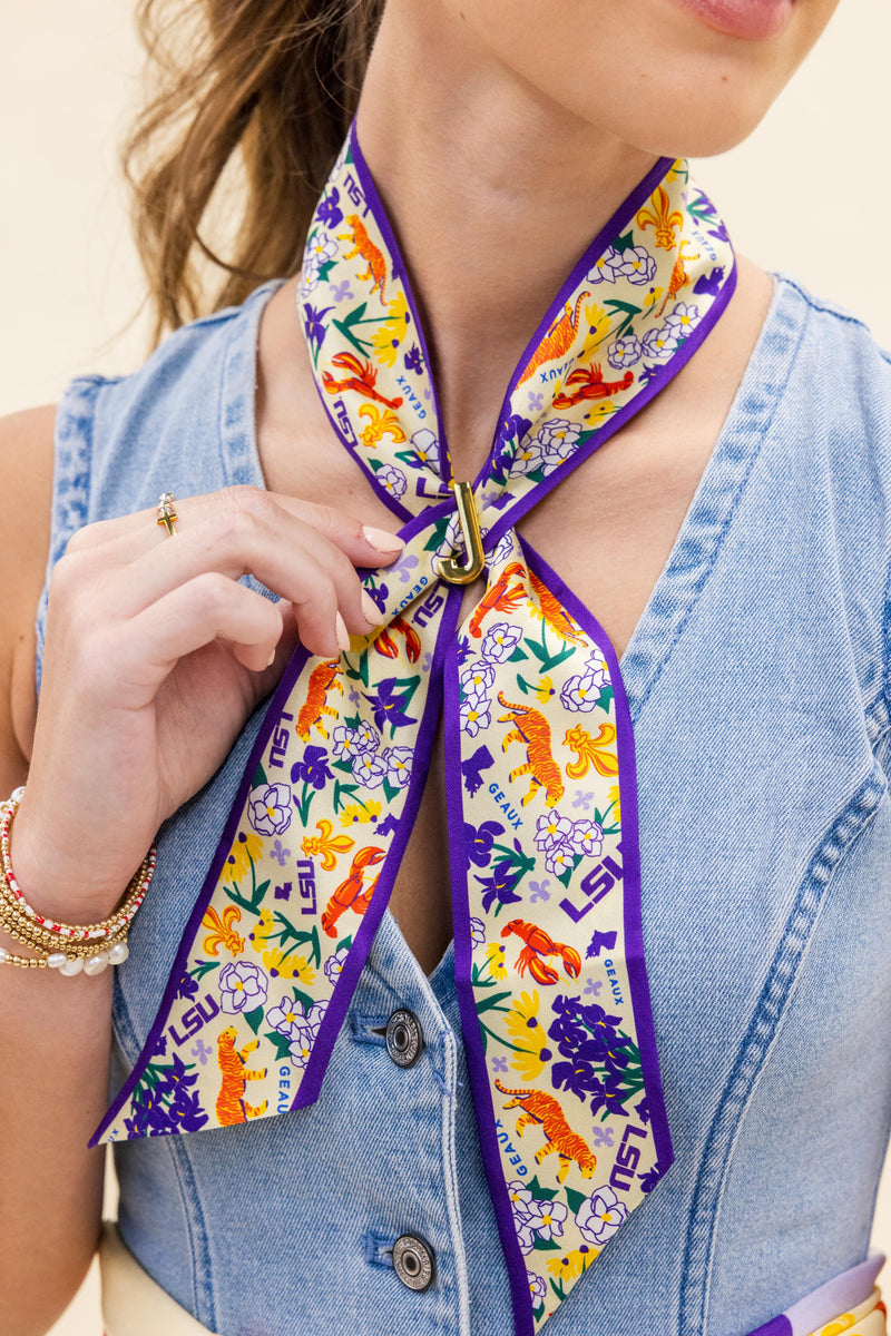Alphabet Skinny Scarf Slider – Saturday Silks