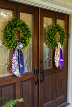Load image into Gallery viewer, Ole Miss Rebels Cotton Wreath Scarf