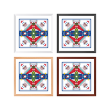 Load image into Gallery viewer, SMU Mustangs Framed Print Scarf Art
