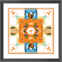 Load image into Gallery viewer, Tennessee Vols Framed Print Scarf Art
