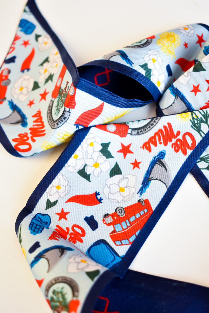 マフラー・ストール TATIANA Ribbon Festival Twilly Silk Scarf SF2902 5005152218 Shop Twilly Ribbon Silk Scarves | Centinelle – centinelle