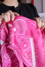 Load image into Gallery viewer, Think Pink® Fringed Spirit Scarf™