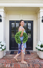 Load image into Gallery viewer, Ole Miss Rebels Cotton Wreath Scarf