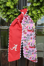 Load image into Gallery viewer, Alabama Crimson Tide Cotton Wreath Scarf