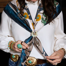 Load image into Gallery viewer, Just My Luck Turquoise Saturday Scarf™ Ring