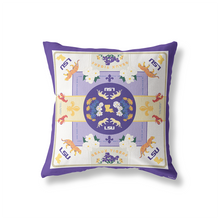 Load image into Gallery viewer, LSU Tigers Cotton Pillow Cover