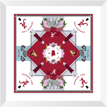 Load image into Gallery viewer, Alabama Crimson Tide Framed Print Scarf Art
