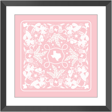 Load image into Gallery viewer, Texas Sun Framed Print Bandana Art - Pink Lady
