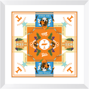 Tennessee Vols Framed Print Scarf Art