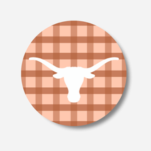 Load image into Gallery viewer, Texas Gingham Gameday Button
