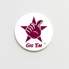 Load image into Gallery viewer, Texas A&amp;M Gig 'Em Gameday Button
