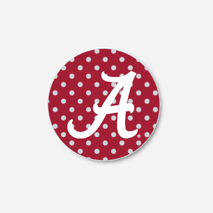 University of Alabama Polka Dot Button