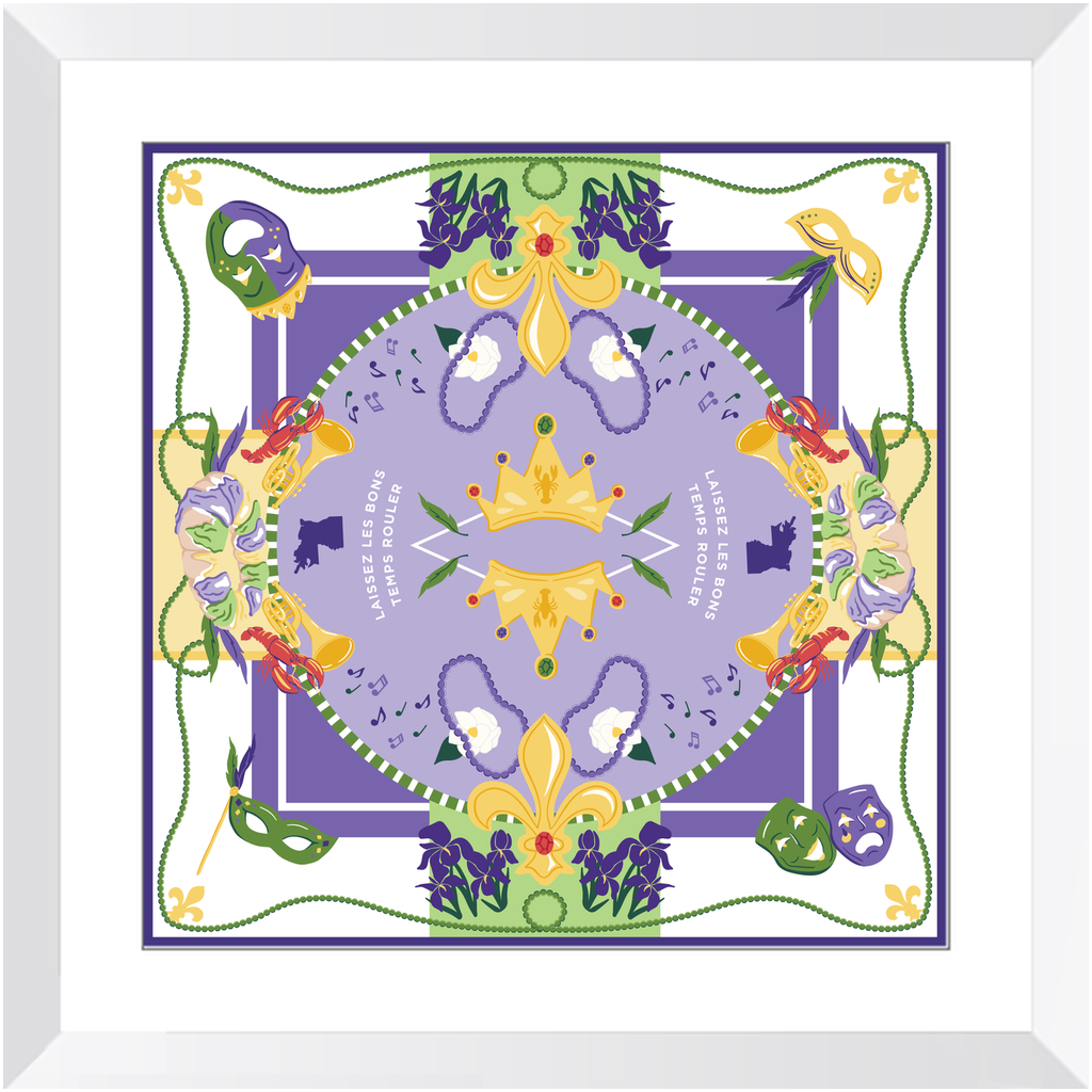 Mardi Gras Framed Print Art