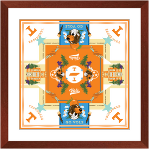 Tennessee Vols Framed Print Scarf Art