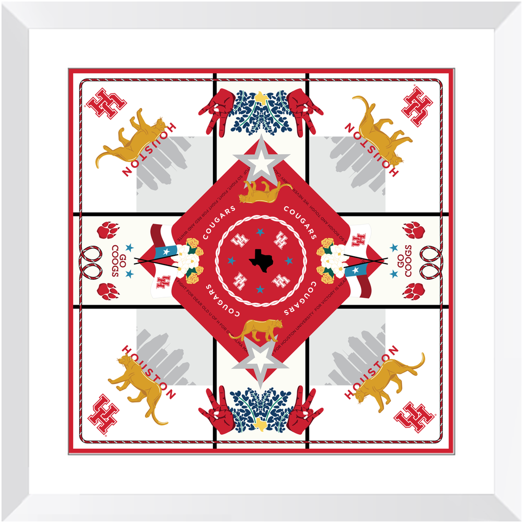 Houston Cougars Framed Print Art