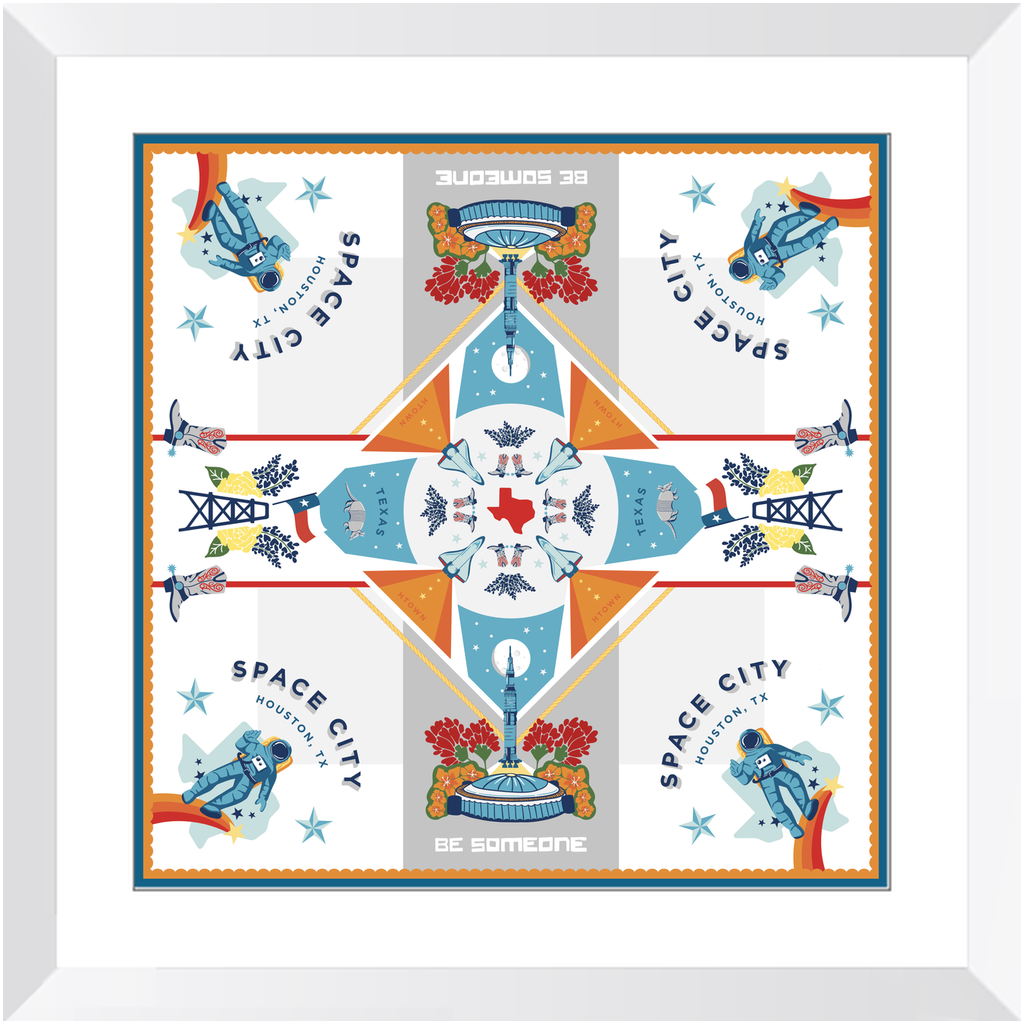 Space City Framed Print Art