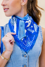 Load image into Gallery viewer, Blue Fringed Spirit Scarf™
