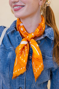 True Orange Fringed Spirit Scarf™