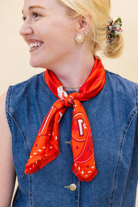 Red Fringed Spirit Scarf™