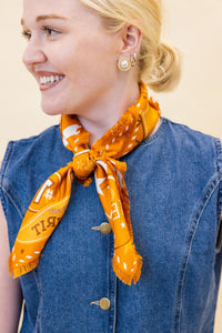 Burnt Orange Fringed Spirit Scarf™