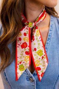 Alpha Chi Omega Skinny Scarf