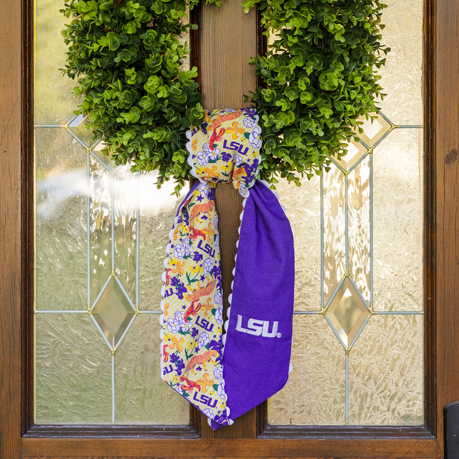 LSU Tigers Cotton Wreath Scarf