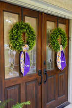 Load image into Gallery viewer, LSU Tigers Cotton Wreath Scarf
