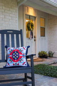 Ole Miss Rebels Cotton Wreath Scarf