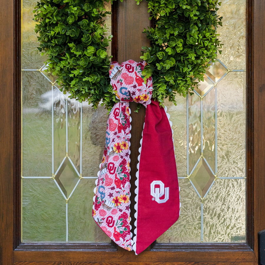 Oklahoma Sooners Cotton Wreath Scarf