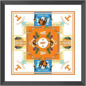 Tennessee Vols Framed Print Scarf Art