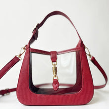 Load image into Gallery viewer, Paige Piston Lock Clear Crossbody Bag
