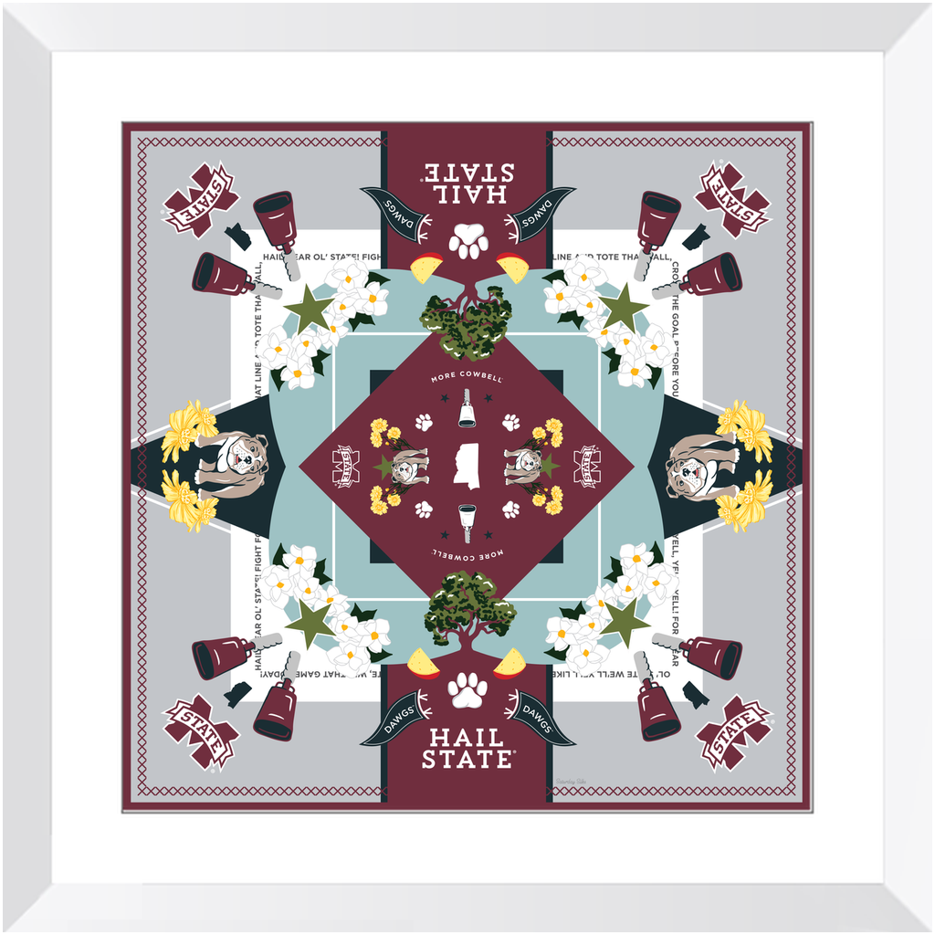 Mississippi State Bulldogs Framed Print Art