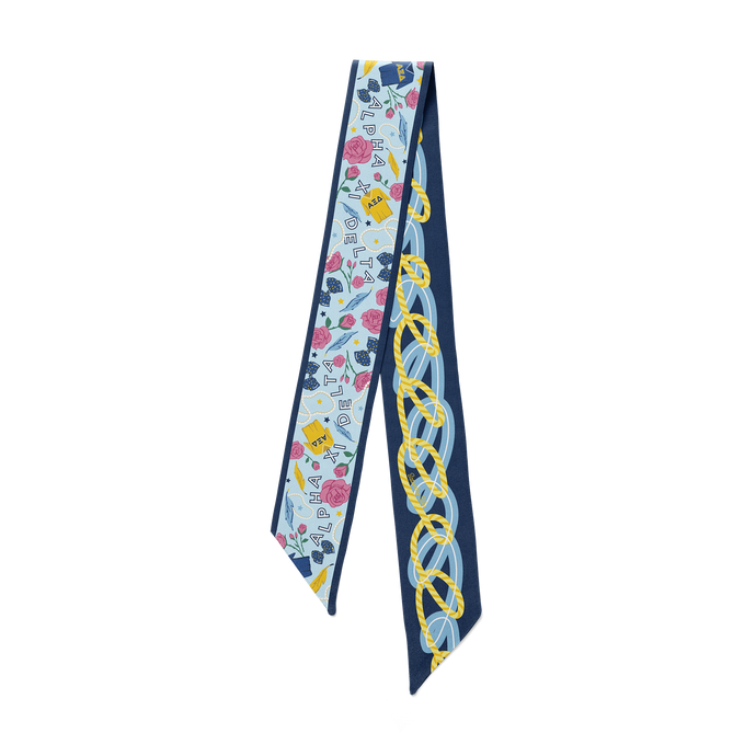 Alpha Xi Delta Skinny Scarf