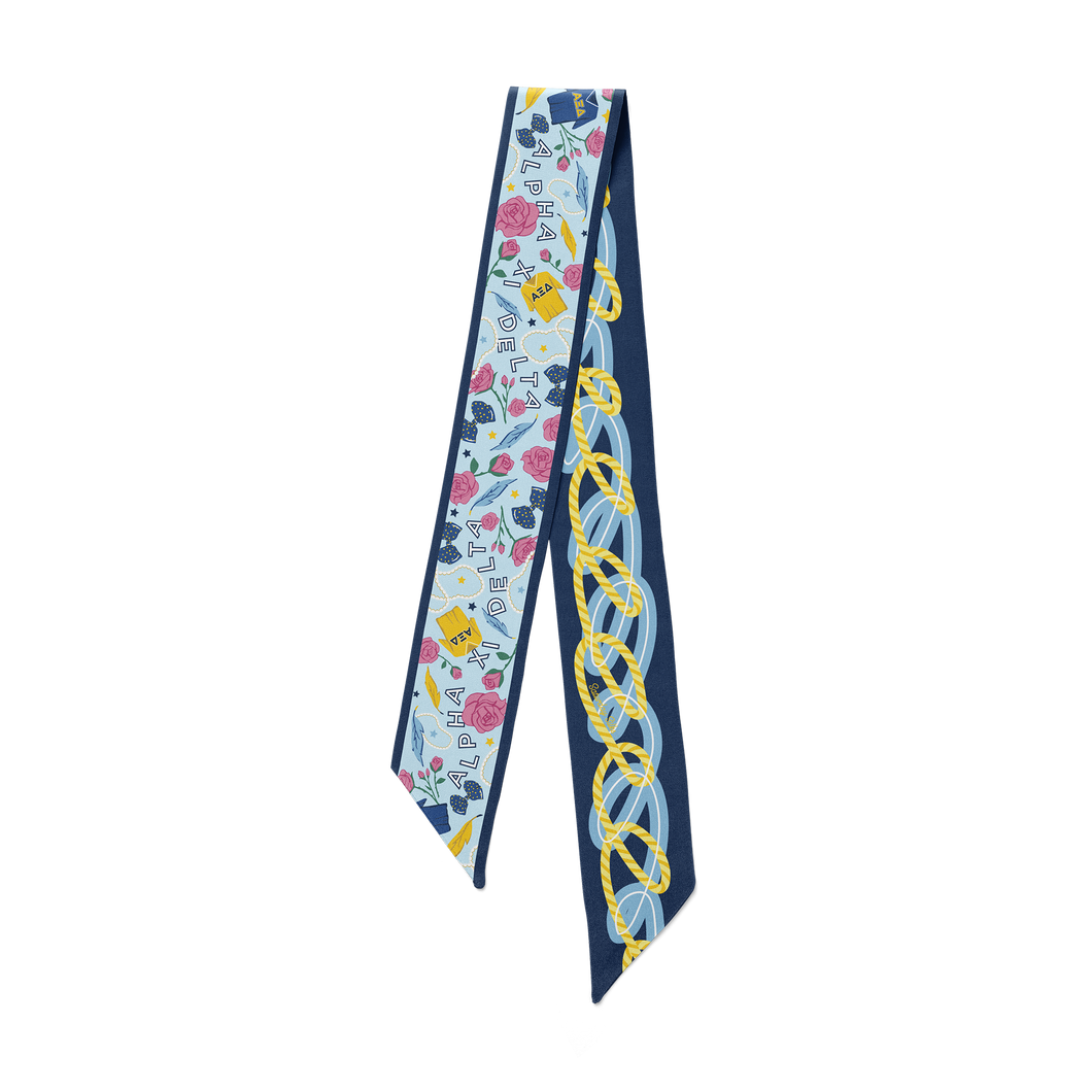 Alpha Xi Delta Skinny Scarf