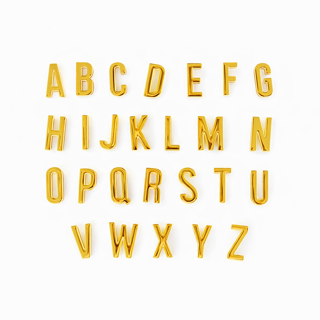 Alphabet Skinny Scarf Slider – Saturday Silks
