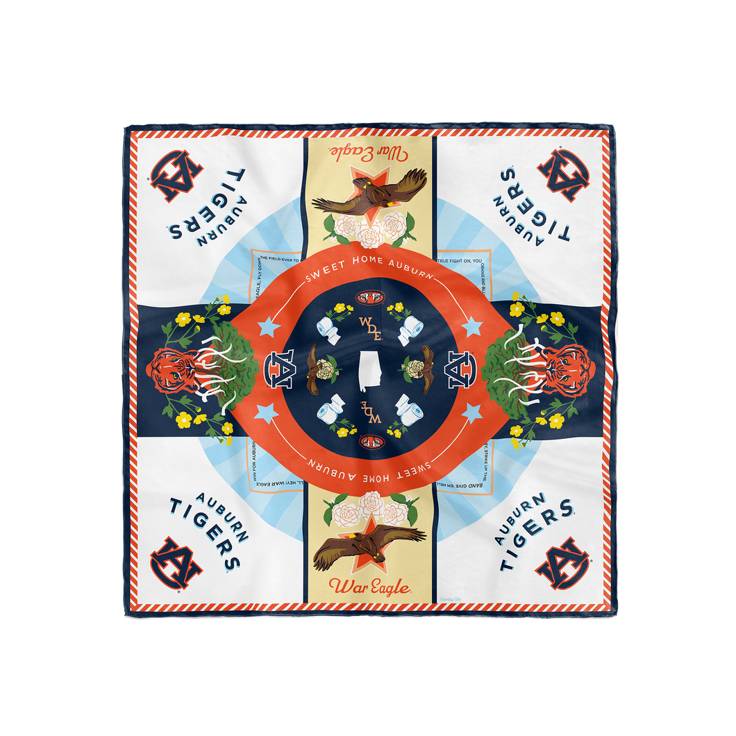 Auburn Tigers Saturday Scarf Saturday Silks auburn-tigers-saturday-scarf-saturday-silks