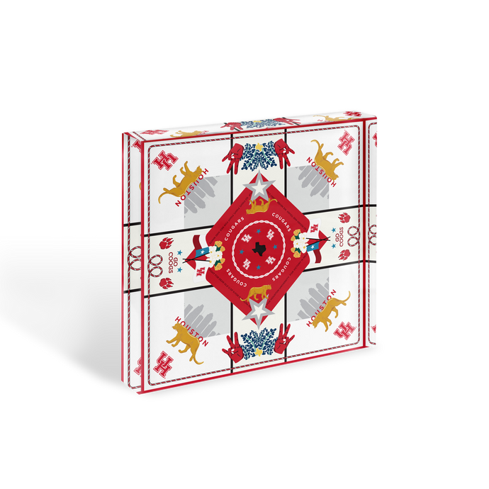 Houston Cougars Acrylic Block Scarf Art