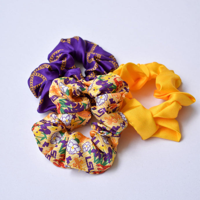 LSU Tigers Scrunchie Set
