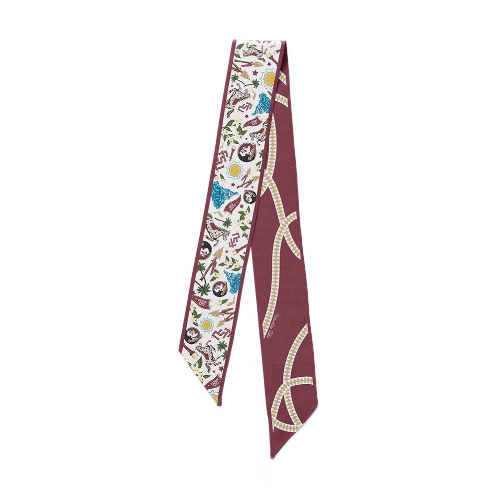 Florida State Seminoles Skinny Scarf – Saturday Silks