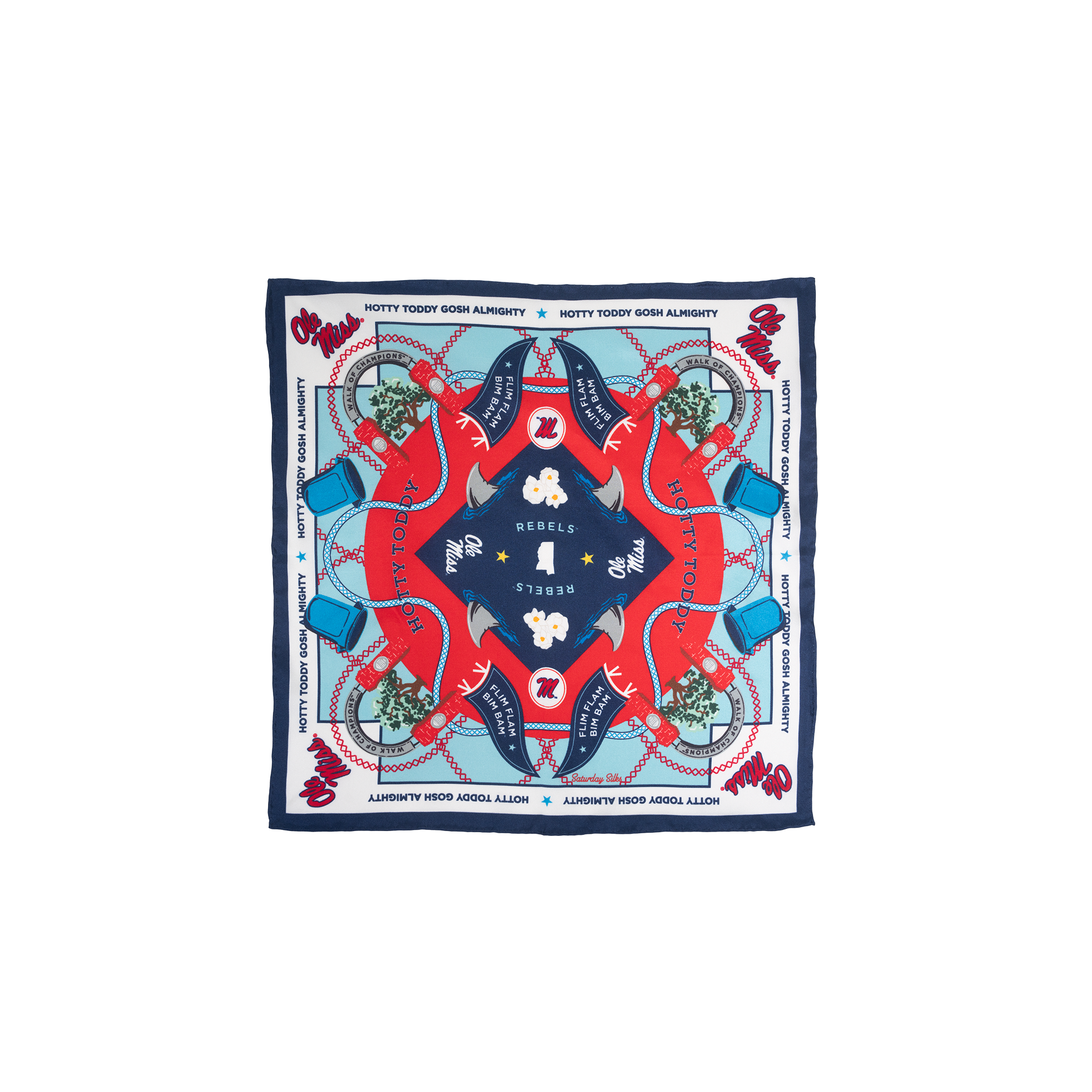 Ole Miss Rebels Pocket Scarf – Saturday Silks