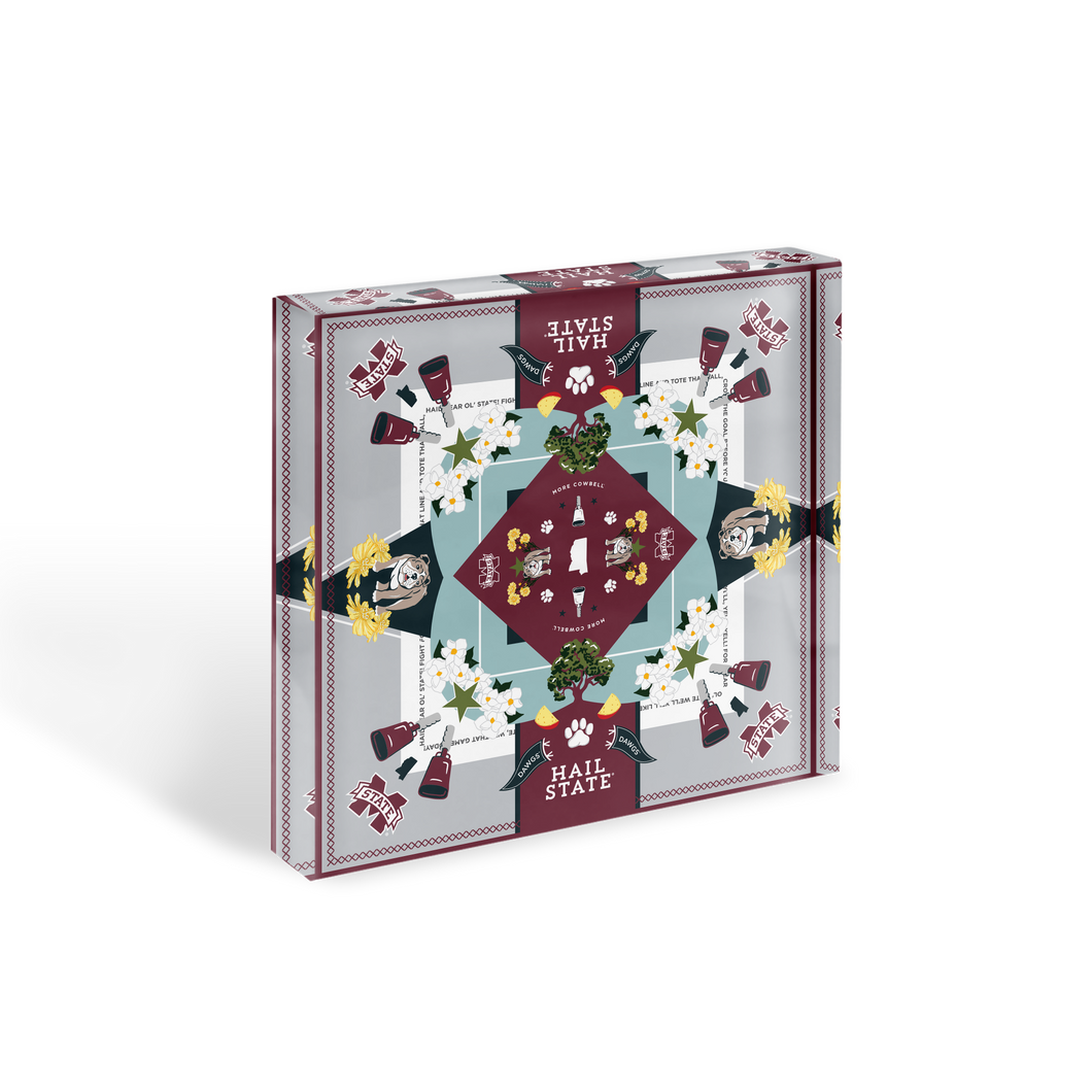 Mississippi State Bulldogs Acrylic Block Scarf Art