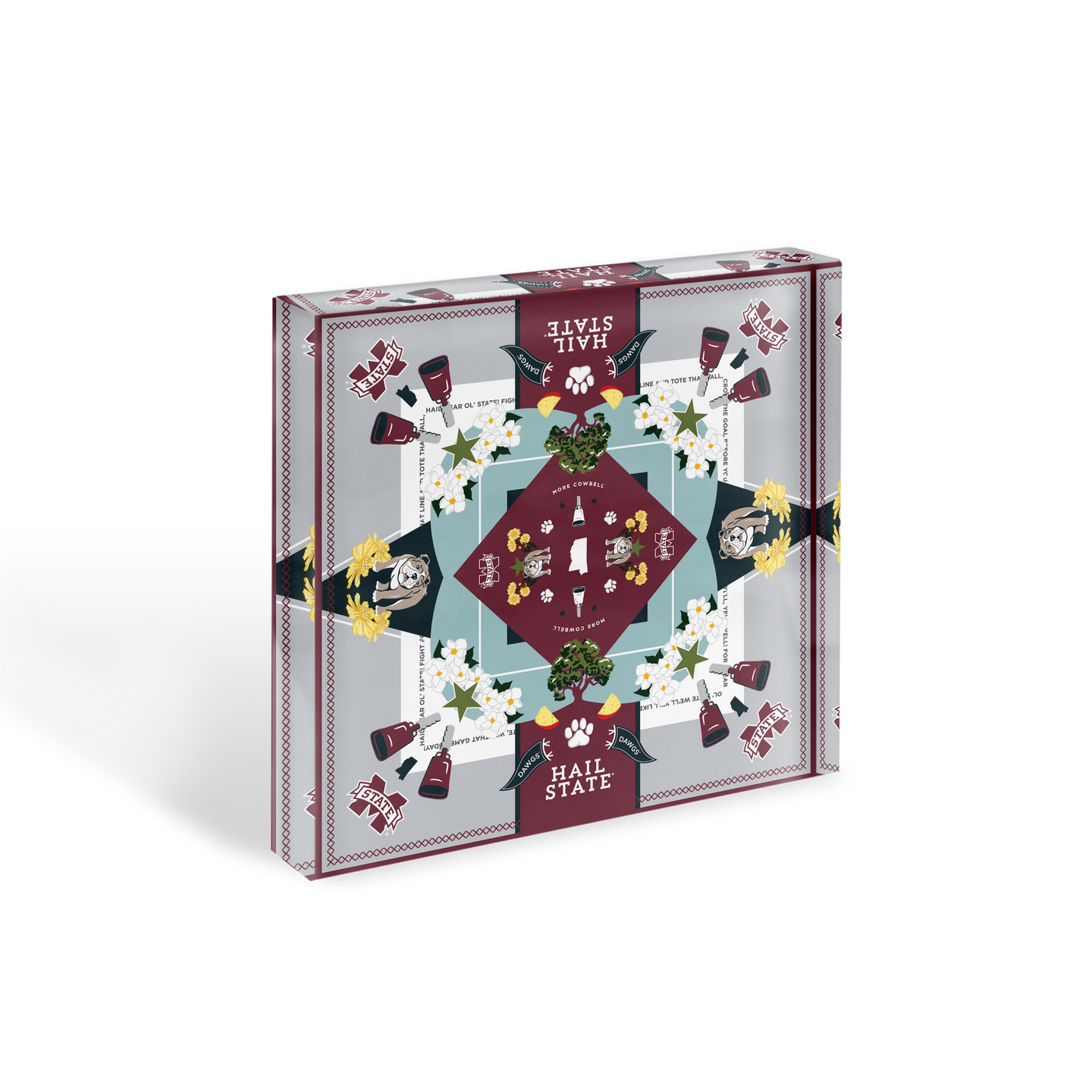 Mississippi State Bulldogs Acrylic Block Scarf Art