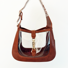 Load image into Gallery viewer, Paige Piston Lock Clear Crossbody Bag
