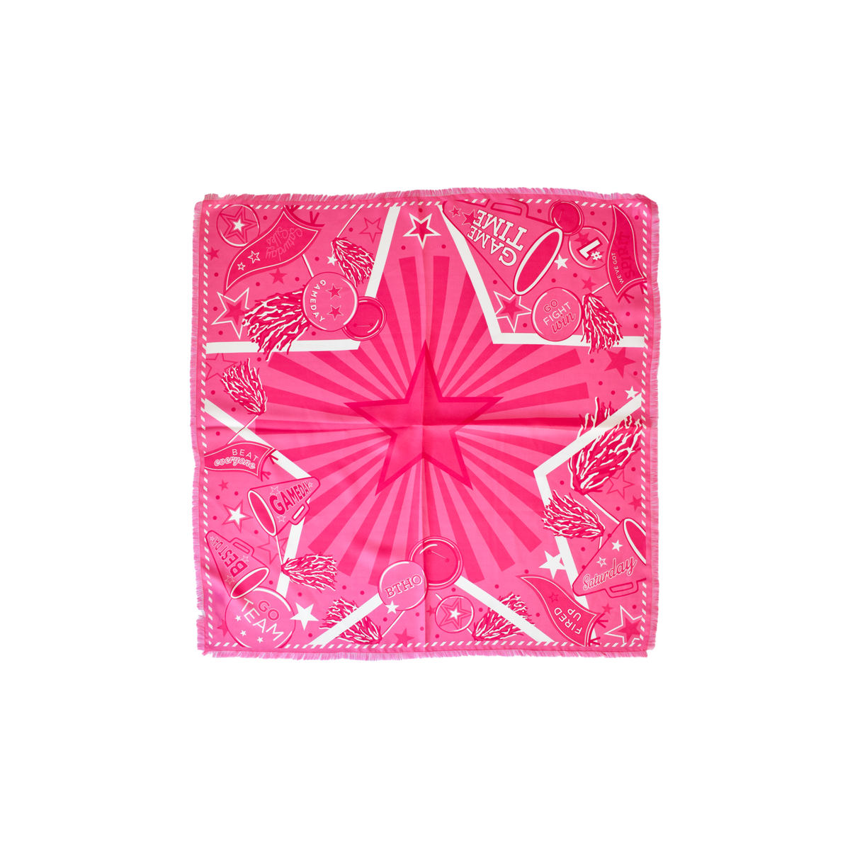 Think Pink® Fringed Spirit Scarf™ – Saturday Silks